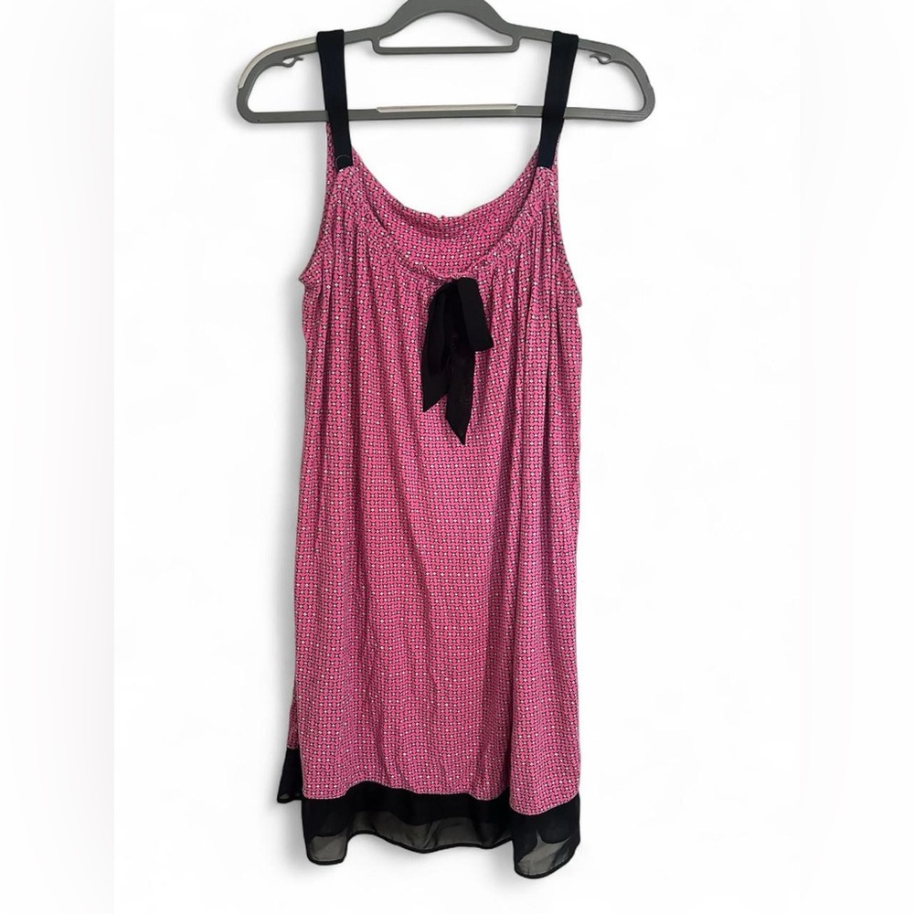 Secret Treasures Pink and Black Chemise Pajama dress pink and black night gown